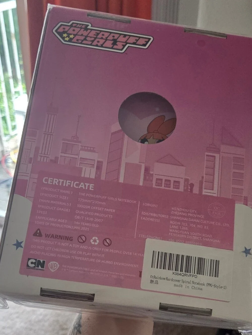 Brand New Sealed The Powerpuff Girls Hardcover Spiral Notebook Boxed Cute Cartoo